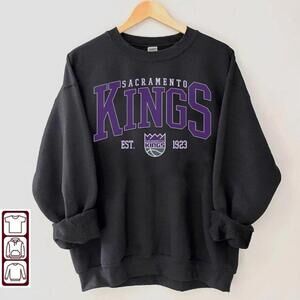 1923 Sacramento Kings Sweatshirt, Retro 90S N Ba Kings Basketball Unisex